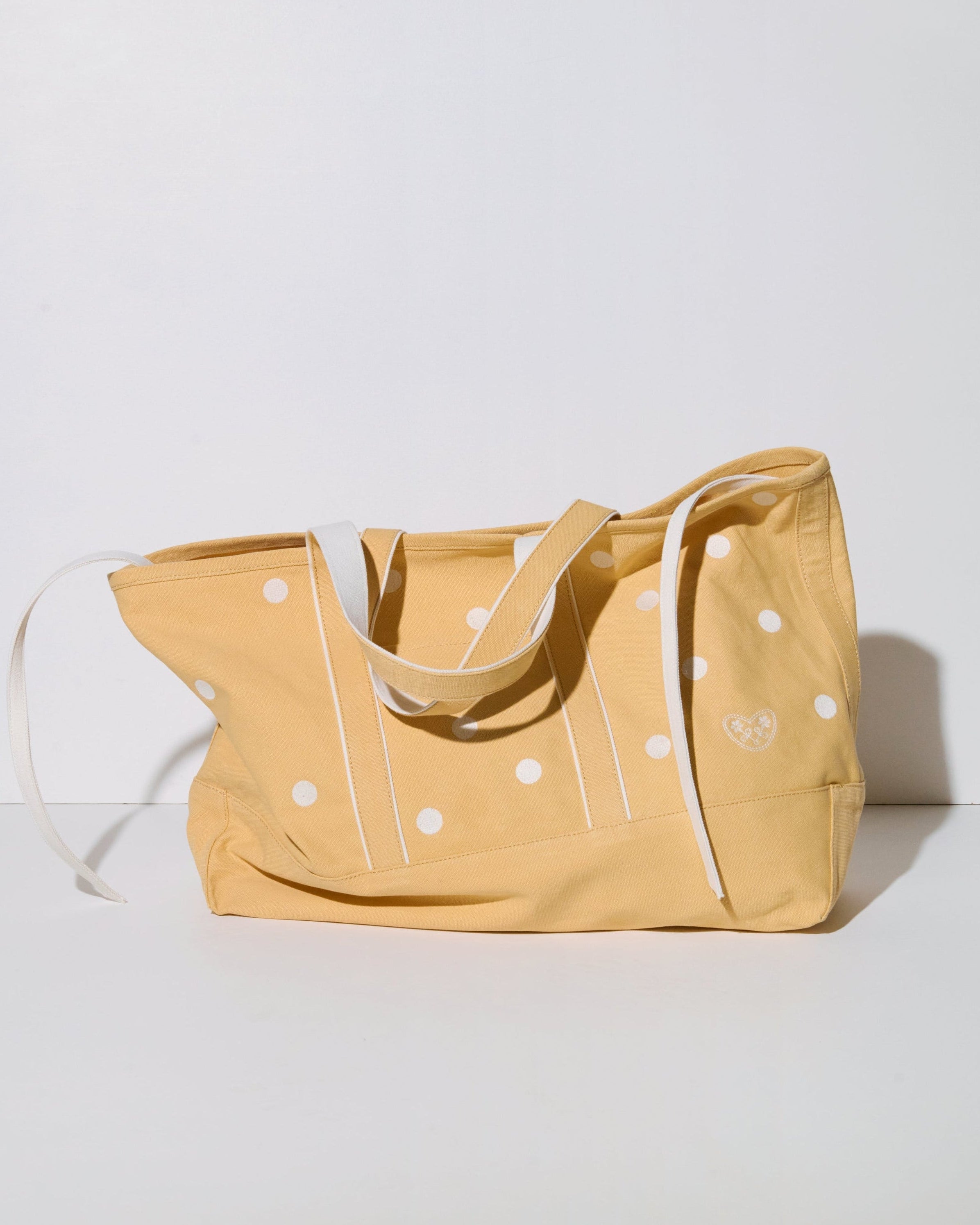 EASY BAG LARGE EMBROIDERY APRICOT