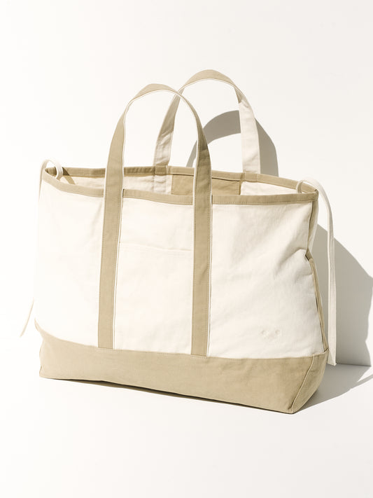 EASY BAG LARGE KHAKI WHITE